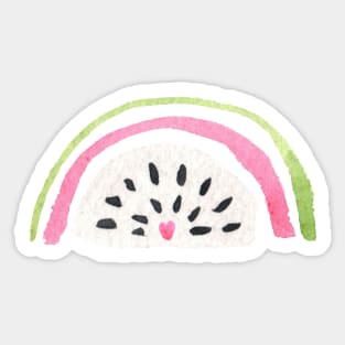 Watercolor dragon fruit Sticker